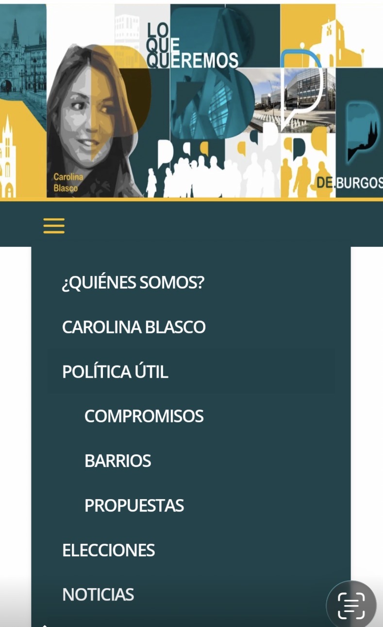 Cartel Oficial - Carolina Blasco - Lo que queremos - Campaña electoral Decide Burgos 2023