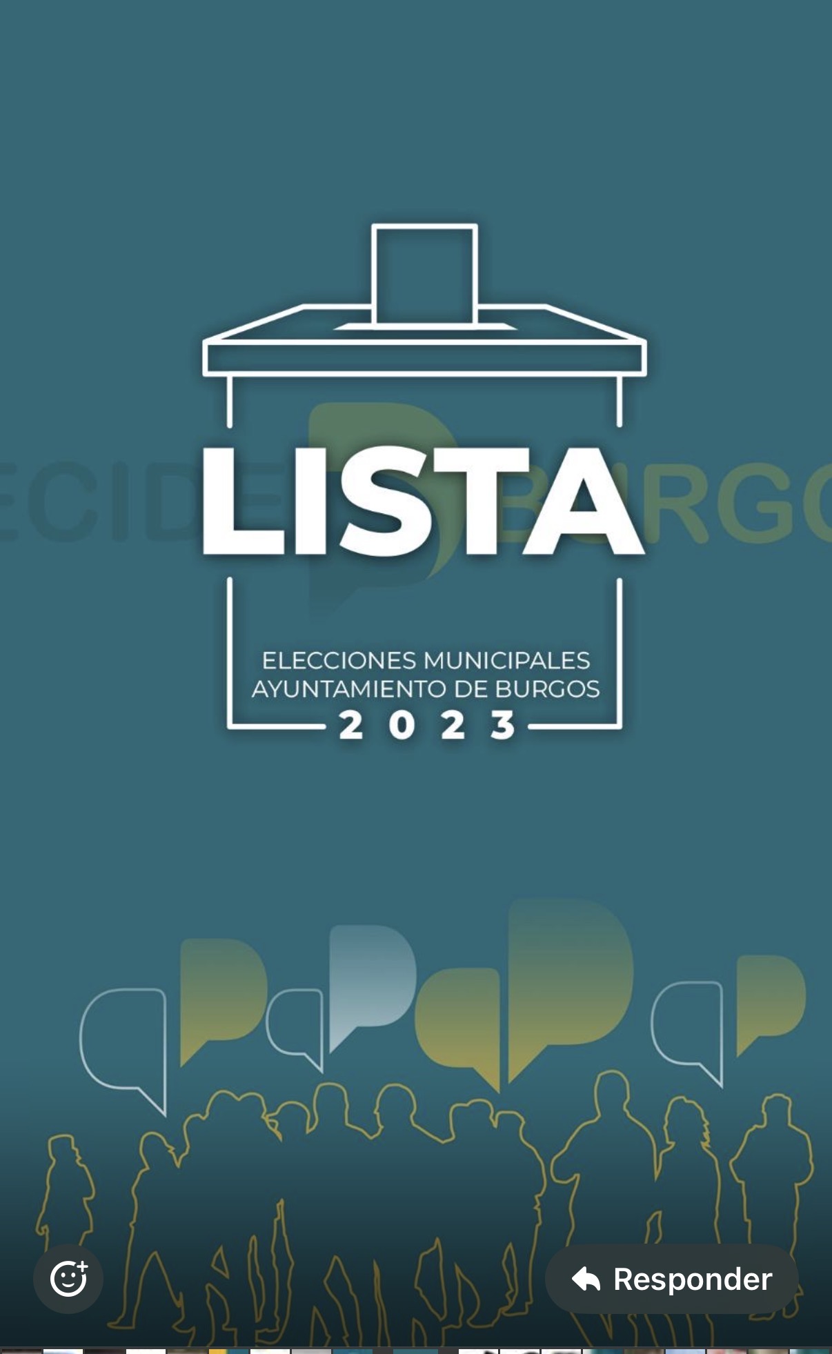 Papeleta Electoral - Diseño oficial - Campaña electoral Decide Burgos 2023